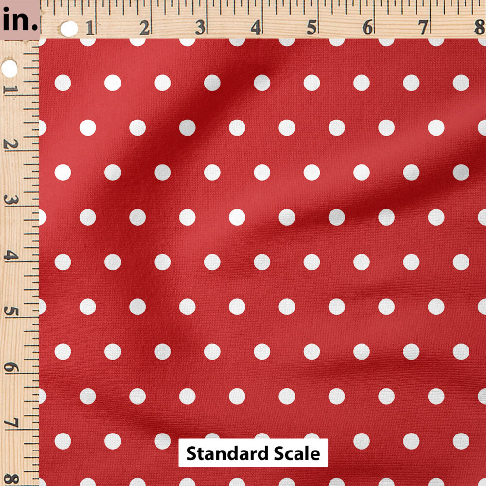 Ruler Scale for Patriotic Polka Dots (Red) by Cate and Rainn